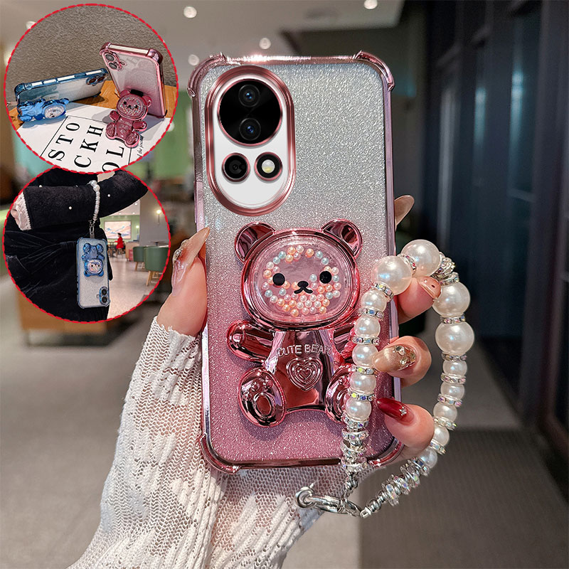 Huawei Nova 12 - غطاء هاتف لطيف بتصميم دب كرتوني