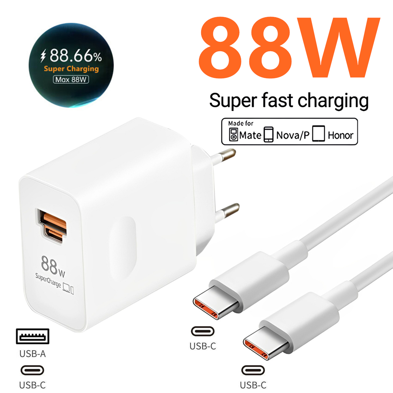 88 واط ماكس USB A + C شاحن فائ - مراجعة Huawei Nova 12 وسعره
